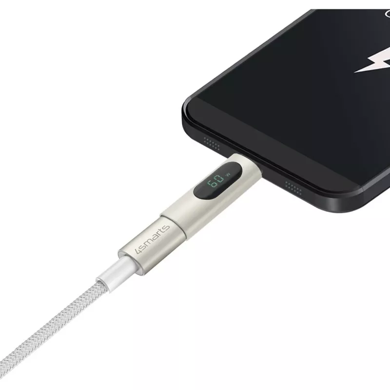 4smarts USB-C na USB-C kábel PremiumCord 100W 3 m biely - 3 m - USB C - USB C - USB 2.0 - 0,48 Gbit/s - biely