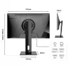 JAPANNEXT 4K UHD monitor 60,45cm (23,8) 3840x2160 pixelov, IPS panel, 8 ms, 60 Hz, AMD FreeSync, HDMI, DisplayPort (JN-IPS2380UHDR-C65W-HSP)