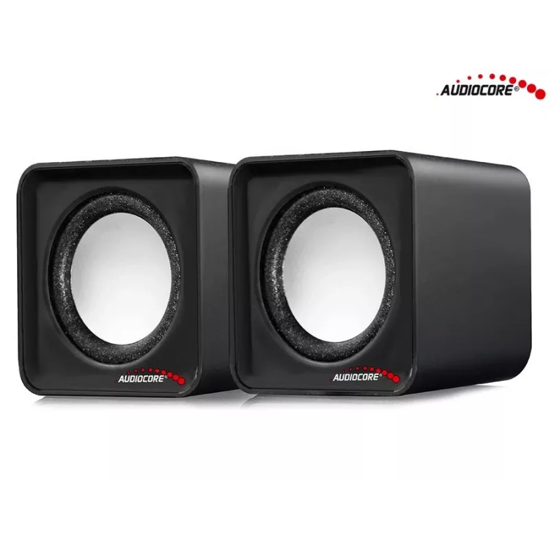 2-pásmový PC reproduktor Audiocore AC870 B — 3 W RMS, káblové USB napájanie, 3,5 mm vstup, 2.0 kanály