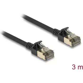 Sieťový kábel DeLOCK RJ45 Cat.8.1 3 m čierny
