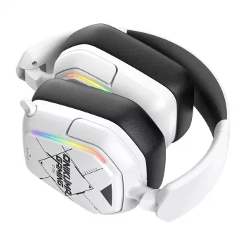 Káblový/bezdrôtový headset Onikuma GT883 biely — Bluetooth a káblové pripojenie, over-ear dizajn