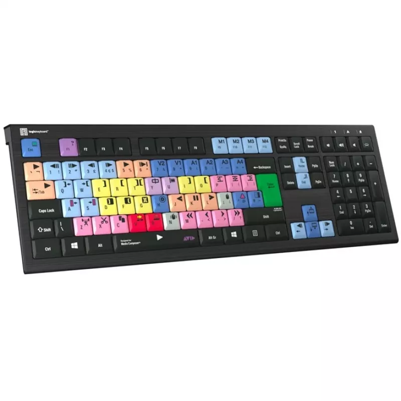 Logickeyboard Avid Media Composer ASTRA 2 podsvietená klávesnica PC UK (LKB-MCOM4-A2PC-UK)