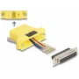 DeLOCK D-Sub 25-pin samica na RJ45 samica montážna súprava žltá VGA RJ-45