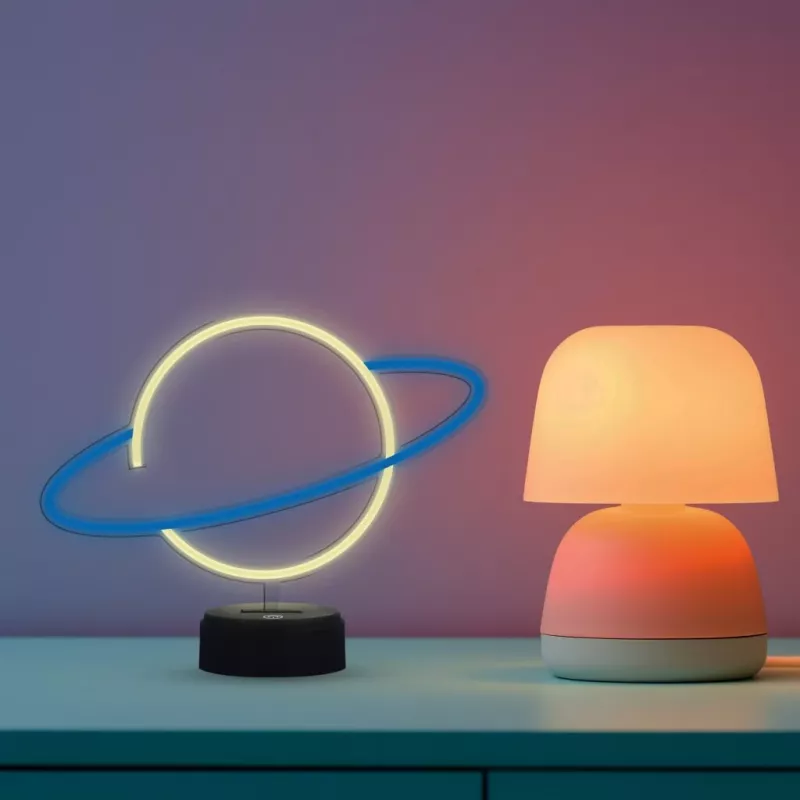 Manta SNL38BLT Style Neon Lights Planet dekoratívna LED lampa
