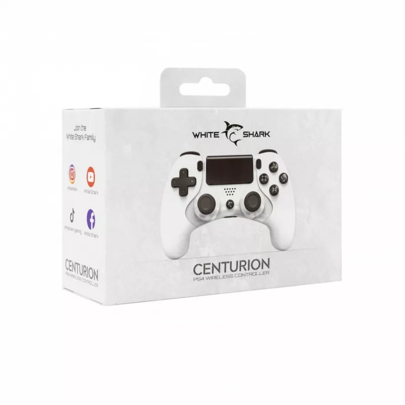 Gamepad White Shark CENTURION čierny biely Bluetooth PlayStation 4 3