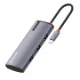 USB-C hub Tellur TLL321061 s PD 3.0 100W, HDMI výstupom a 3× USB 3.0 portami