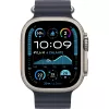 APPLE Watch Ultra 2 GPS + Cellular 49mm puzdro Natural Titanium s Navy Ocean Band