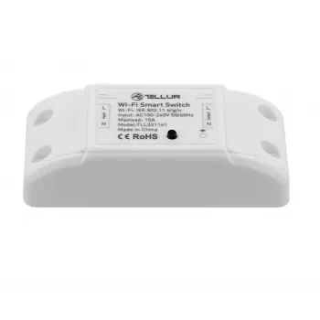 Inline WiFi Switch Tellur TLL331161 2200W — smart in-line relé pre lampy a zariadenia