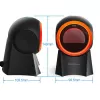 Qoltec 50857 káblová stolová čítačka čiarových kódov, 1D/2D, QR, USB, kábel 1,75 m
