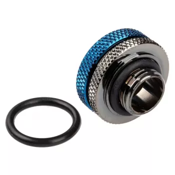 Bitspower Multi-Link adaptér G1/4 palcový vonkajší závit na 16 mm AD Hardtube priamy fitting, lesklý čierny