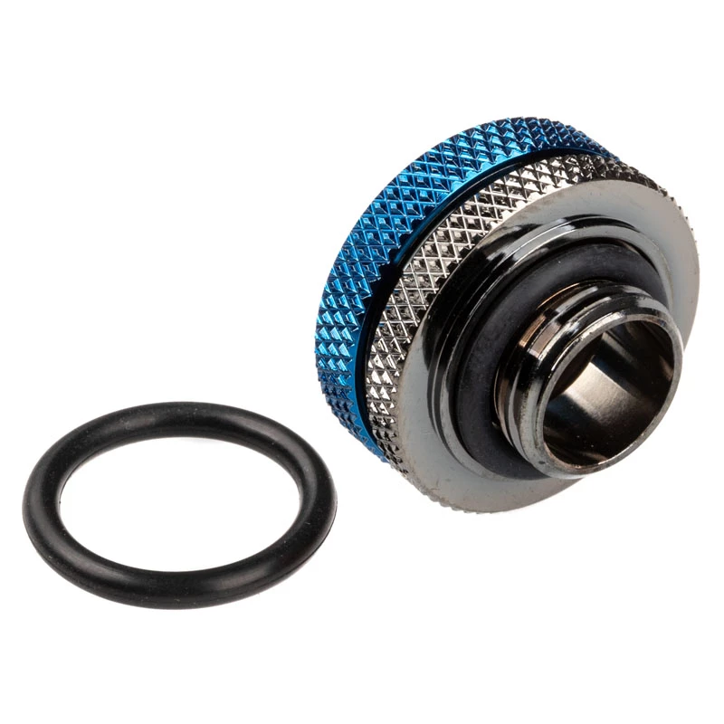 Bitspower Multi-Link adaptér G1/4 palcový vonkajší závit na 16 mm AD Hardtube priamy fitting, lesklý čierny