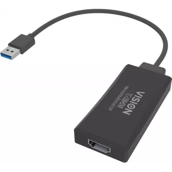 USB grafický adaptér Vision TC-USBHDMI 1920 x 1080 pixelov čierny