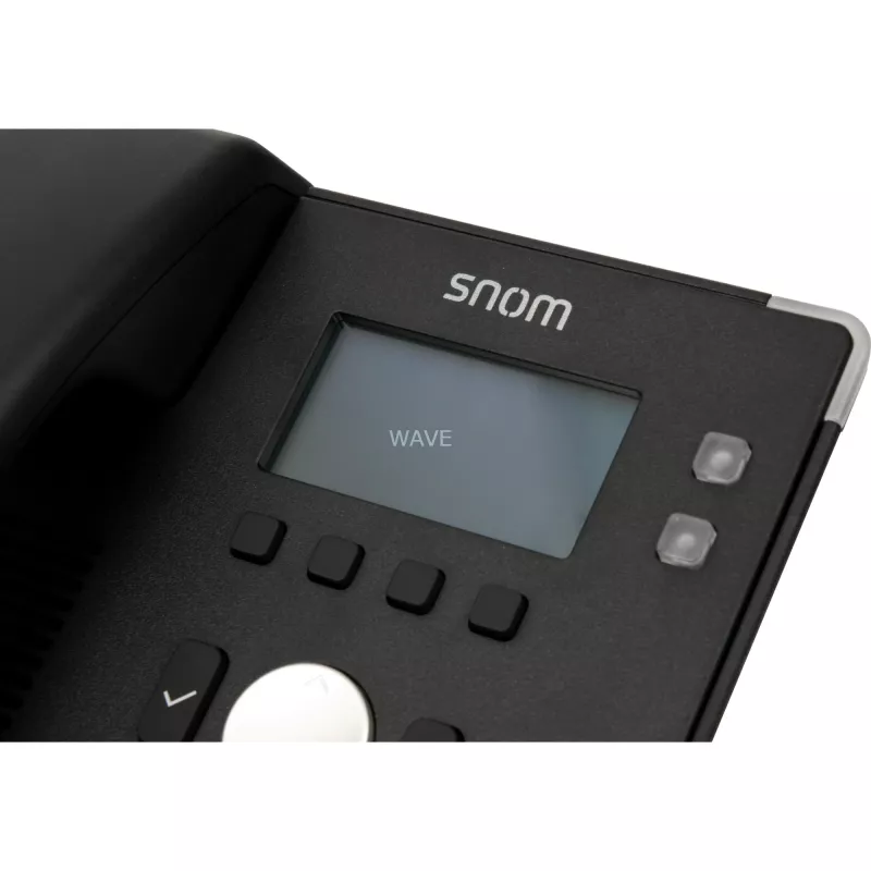 snom D120 - VoIP telefón - trojstranná konferencia - SIP - 2 káble - čierny (4361)