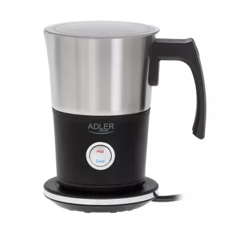Automatický šľahač mlieka Adler AD 4497 – nerez, 600W, 120 ml peny / 300 ml ohrev, teplé & studené