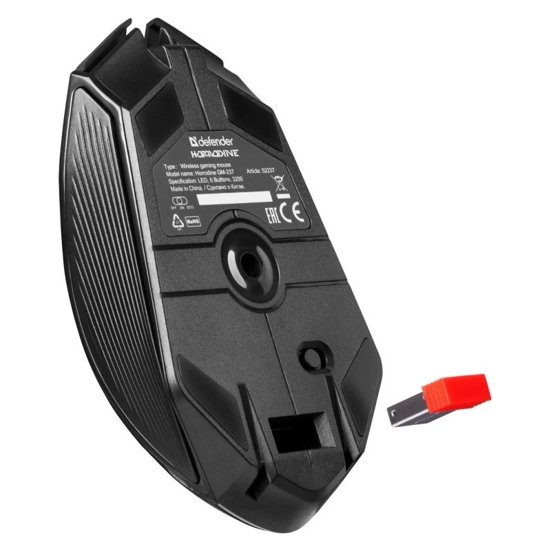 Myš DEFENDER GM-126 TISA RF+BT OPTIC 1600dpi 6P ČIERNA