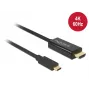 Video káblový adaptér DeLOCK 85291 USB Type-C HDMI 2 m čierny