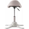 Up Up Toronto ergonomická balančná stolička biela, ivory látka, dlhší plynový pružinec