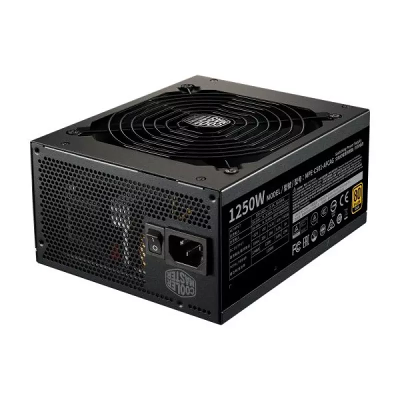 Cooler Master MPE-C501-AFCAG-EU MWE Gold V2, ATX 1250W, RTX Ready, modulárny, 140mm, čierna