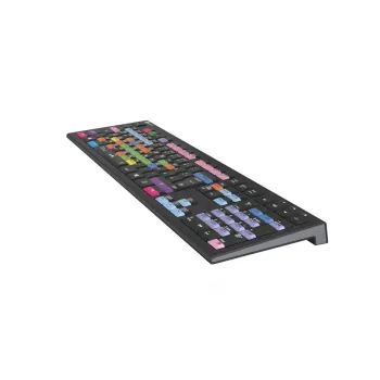 Klávesnica Logickeyboard LKB-FLS-A2PC-DE Universal USB QWERTZ nemecká čierna