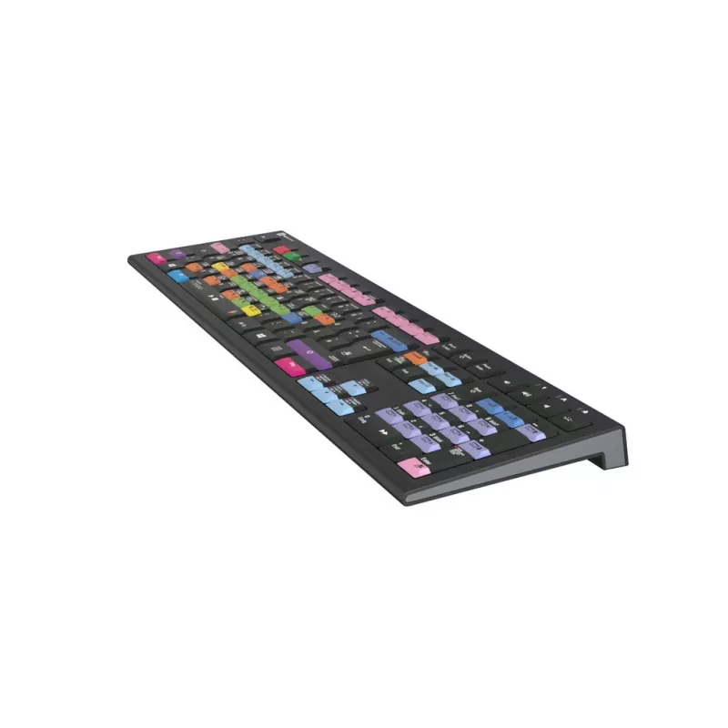 Klávesnica Logickeyboard LKB-FLS-A2PC-DE Universal USB QWERTZ nemecká čierna
