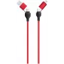 USB kábel 2GO 797370 1,2 m USB A/USB C USB C/Lightning čierny červený