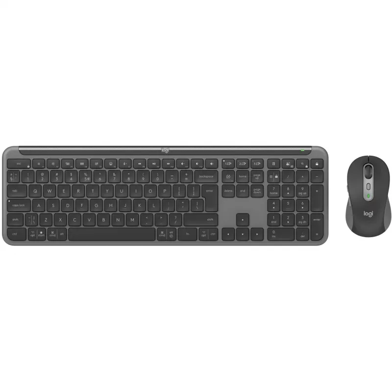 Logitech MK950 Signature slim klávesnica myš v cene kancelária RF Wireless + Bluetooth QWERTY US International grafit
