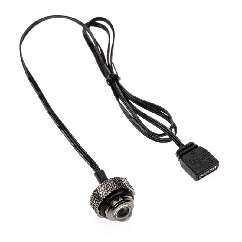 XSPC ARGB LED zátka G1/4 5V 3-Pin, čierna/chróm