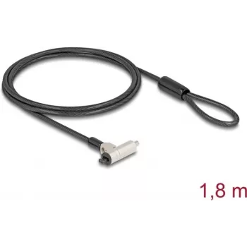 Káblový zámok Navilock 20931 čierny strieborný 1,8 m 4,5 mm