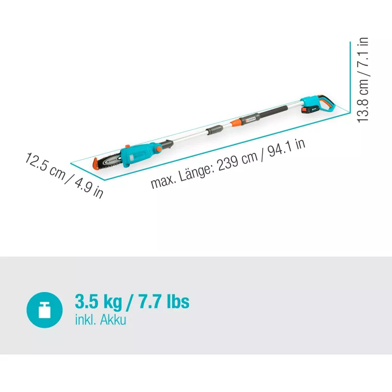 Gardena TCS 20 / 18V P4A 5 cm Lithium-Ion čierna modrá oranžová