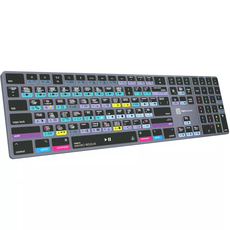 Logickeyboard LKB-RESB-TM-UK Office Bluetooth QWERTY klávesnica sivá titanium