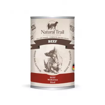NATURAL TRAIL hovädzie - mokré krmivo pre psov - 400 g