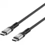 Manhattan Fast USB-C na USB-C kábel (240 W), 1 m, 240-W nabíjanie notebooku + vysokorýchlostné dáta a video, kompatibilný so všetkými notebookmi (vyžaduje sa dodatočný USB-C-240-W napájací zdroj), ultrarýchly prenos 40 Gbit/s, čierny, 3 roky záruka