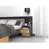 Top E Shop M1 ANTRACYT/ARTISAN nočný stolík, 2 zásuvky, dub