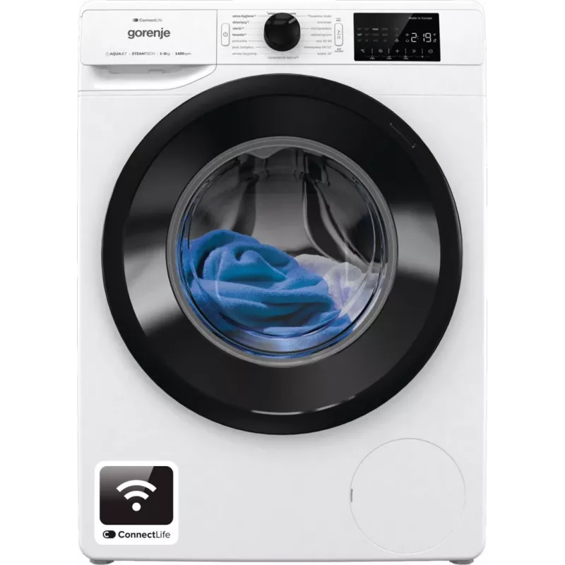 Voľne stojaca práčka Gorenje WPNEI84SASWIFI/PL 8 kg 1400 ot/min WLAN biela, invertorový motor