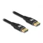 DeLOCK DisplayPort kábel 8K 60 Hz 3 m čierny kov