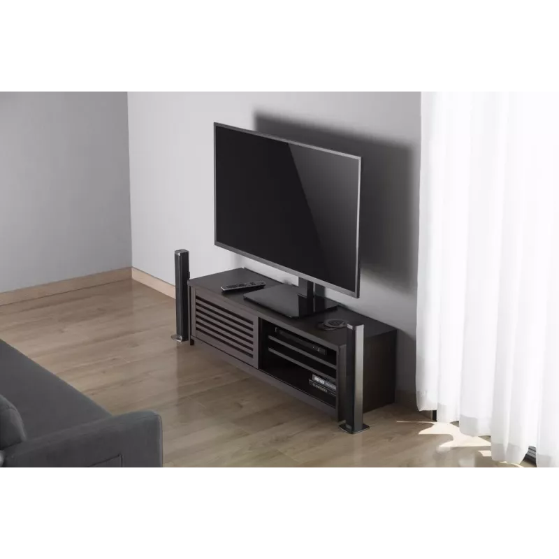Gembird TVS-D55S-01 stolový stojan na TV (otočný), 23 - 55, čierny