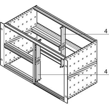 SCHROFF 64560010 19-palcový montážny materiál - príslušenstvo do racku (64560010)