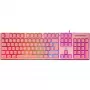 Deltaco GAM-021-RGB-P-DE - plná veľkosť (100%) - USB - membránové spínače - QWERTZ - ružová