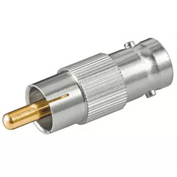 Microconnect BNCRCAADAPTOR káblový adaptér RCA BNC strieborný