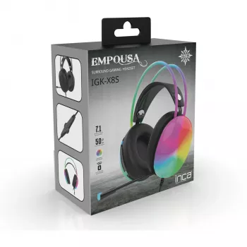 Cian Technology GmbH INCA herný headset IGK-X8S 7.1 USB RGB-LED čierna - headset