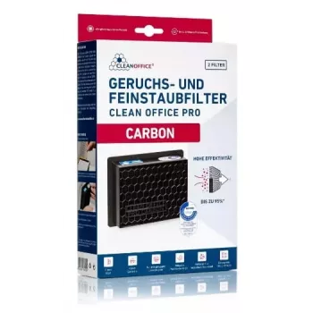 Prachový filter Cleanoffice Carbon 150 x 120 x 50 mm — 2 kusy