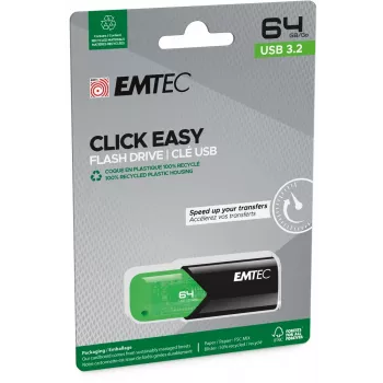 USB flash disk Emtec 64GB USB Type-A 3.2 Gen 1 Click Easy