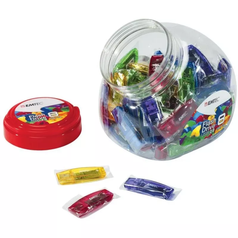 USB kľúč Emtec 32 GB USB Type-A C410 Color Mix Candy Jar