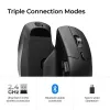 Myš Keychron M6 pravácka univerzálna — optická, RF bezdrôtová + Bluetooth + USB-C, 30000 DPI, čierna