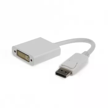 Videokábel adaptér GEMBIRD DisplayPort na DVI 0,1 m, biely