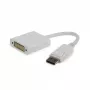 Videokábel adaptér GEMBIRD DisplayPort na DVI 0,1 m, biely