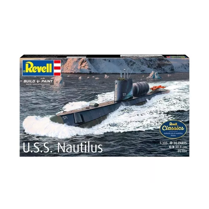 Plastový model lode REVELL U.S.S. Nautilus mierka 1:305, stavebnica 05184