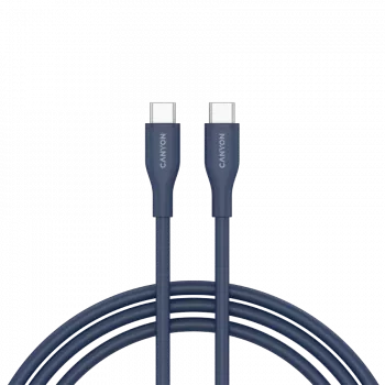 CANYON kábel CC60SC10 C-C 60W 1m silikónový tmavomodrý