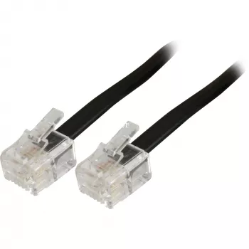 Modulárny telefónny kábel Goobay 50318 RJ-11 RJ-11 6 m čierny