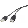 USB predlžovací kábel Renkforce Duplex 2.0 reverzibilný USB samec na samica 5V, model 1365371
